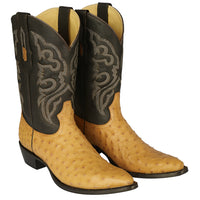 Botas de Avestruz Original Horma Puntal -B