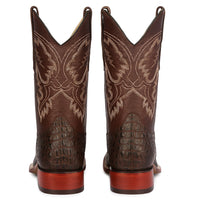 Botas Cuadrada de Cocodrilo Caiman Lomo Gasso