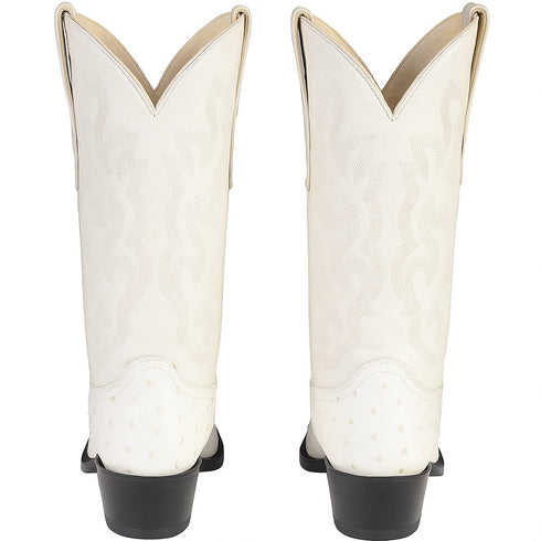 Botas de Avestruz Original Punta Redonda LAB-6503