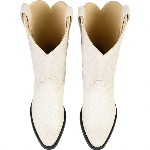 Botas de Avestruz Original Punta Redonda LAB-6503