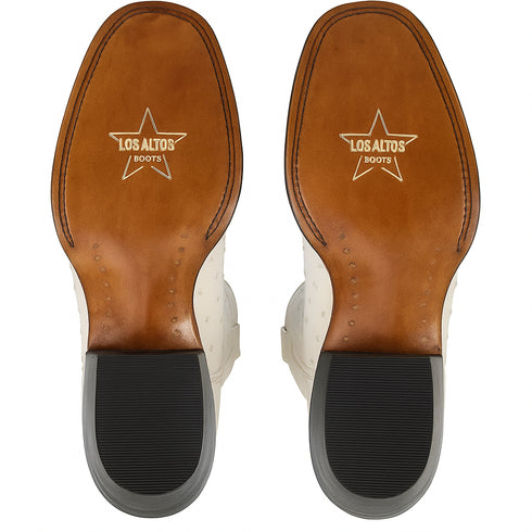 Botas de Avestruz Original Punta Redonda LAB-6503