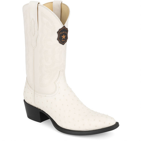 Botas de Avestruz Original Punta Redonda LAB-6503
