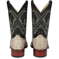 Botas de Piton Original Horma Ranchera Cuadrada Ancha Suela TPU