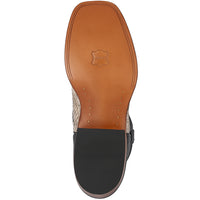 Botas de Piton Original Horma Ranchera Cuadrada Ancha Suela TPU