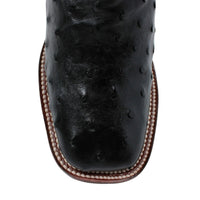 Botas de Avestruz Original en Punta Cuadrada para Dama LAB-3220305