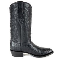 Botas de Avestruz Original Punta Redonda LAB-650305