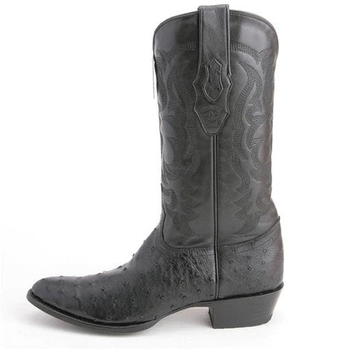 Botas de Avestruz Original Punta Redonda LAB-650305