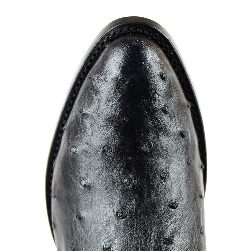 Botas de Avestruz Pata Punta Redonda