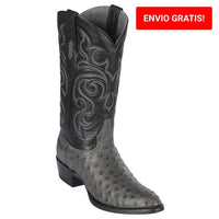 Botas de Avestruz Original Punta Redonda LAB-650309