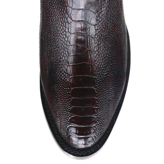 Botines de Avestruz Pata Original Punta Europea Cuadrada LAB-76B0543 main image 0