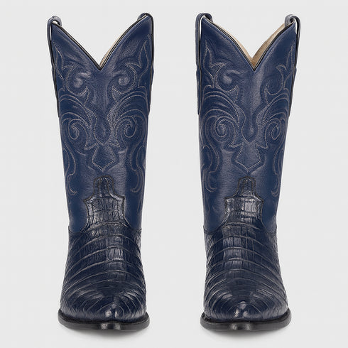 Botas de Cocodrilo Caiman Cola Horma Puntal -C