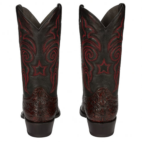 Botas de Cocodrilo Caiman Cola Horma Puntal -C