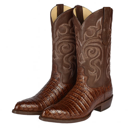 Botas de Cocodrilo Caiman Cola Horma Puntal -C