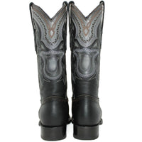 Botas de Cuero Grisly Original Horma Europea Cuadrada Negro LAB-762705