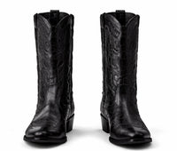 Botas de Elefante Original Horma Oval Color Negro Los Altos Boots
