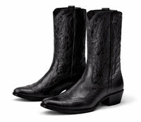 Botas de Elefante Original Horma Oval Color Negro Los Altos Boots