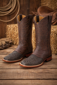 Botas de Piton Original Horma Ranchera Cuadrada Ancha LAB-821N5707