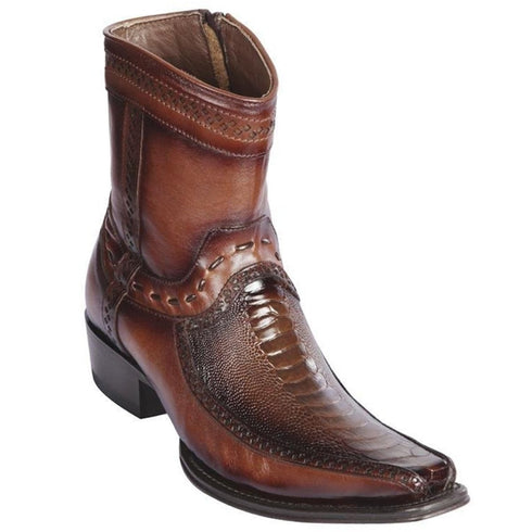 Botin Avestruz Pata con Venado Punta Europea LAB-76BF0516