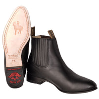 Botines Charros de Piel de Venado Original Color Negro LAB-615105