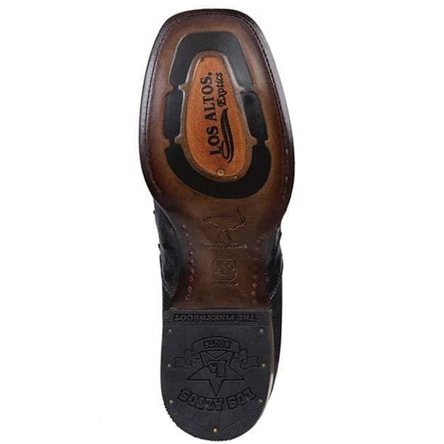 Botin Vaquero de Avestruz Original Horma Cuadrada LAB-82BV0305