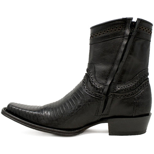 Botines de Armadillo Original Punta Europea Color Negro 76B0705