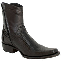 Botines de Armadillo Original Punta Europea Color Negro 76B0705