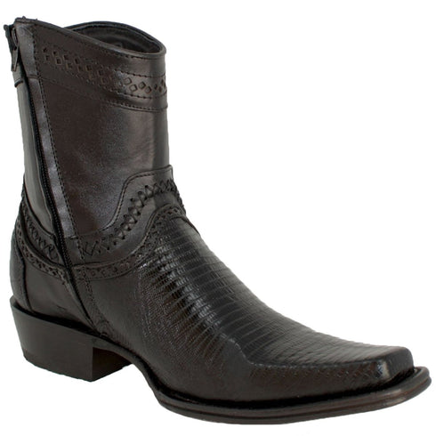 Botines de Armadillo Original Punta Europea Color Negro 76B0705