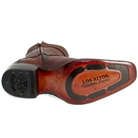 Botines de Cuero Original Punta Europea Cafe LAB-76B2716