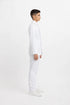 Boys Perry Ellis 2 Button Vested Wedding Suit in White