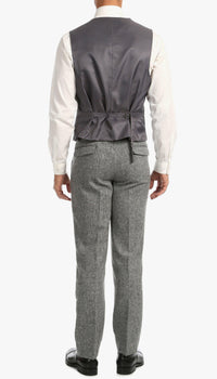 Bradford Grey Slim Fit 3 Piece Tweed Suit H-1