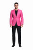 Brand New Solid Men'S Dress Fashion Cheap Priced Designer Fashion Dress Casual Blazer For Men On Sale Fuchsia ~ Hot Pink Men's Blazer