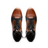 Zelli Bravo Burnished Calfskin High Top Dress Sneaker in Brown