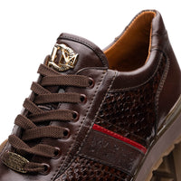 Marco Di Milano Brescia Yellow Brown Python & Calfskin Sneakers