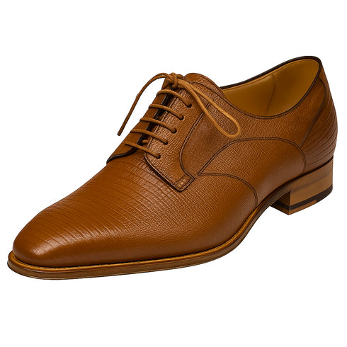 Mens Mezlan Pegaso Lizard Dress Shoe in Black