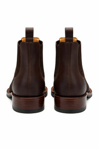 Brown Python Print Short Cowboy Boots