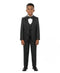 Boys 3 Piece Slim Fit Tuxedo - Paisley Design