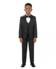 Boys 3 Piece Slim Fit Tuxedo - Paisley Design