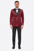 Burgundy Velvet Double Breasted Tuxedo Jacket – Wedding & Prom