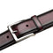 Mezlan Classic Calfskin Patina Belt Burgundy