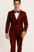 Regal Satin Burgundy Tux – Wedding & Prom