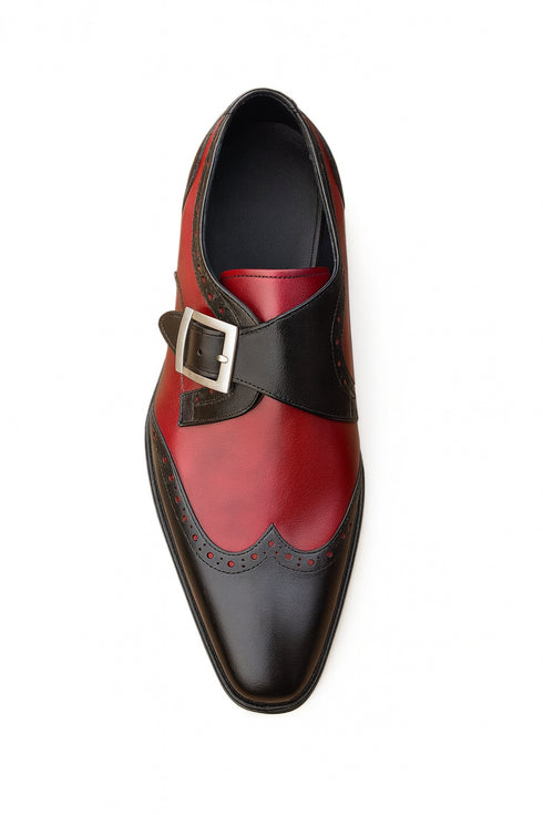 Burnished Wingtip Monk Strap KS099-710