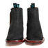 Los Altos Women's Boot Wide Square Toe Nobuck Black Leather Sole - Nobuck Black