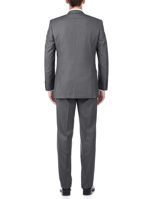 (Limited Sizes) 100% Virgin Wool Regular Fit Gray Suit