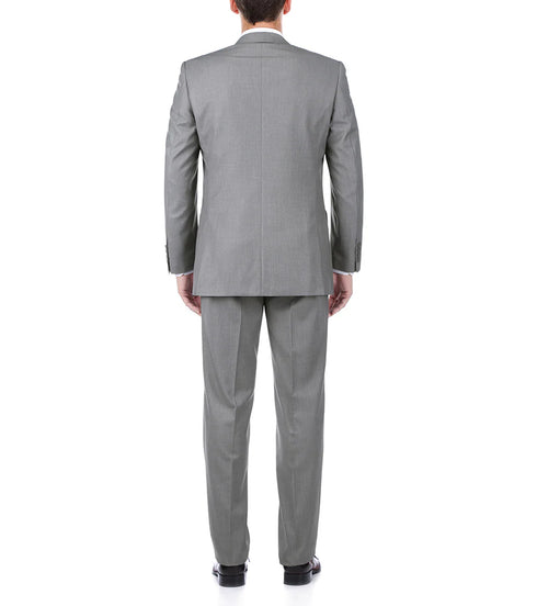 (Limited Sizes) 100% Virgin Wool Regular Fit Light Gray Suit