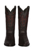 Caiman Tail Boots J-toe Black Cherry