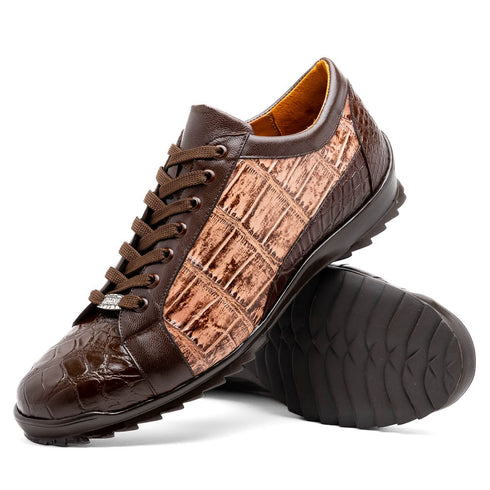 Marco Di Milano Cairo Brown / Orix Alligator Sneakers