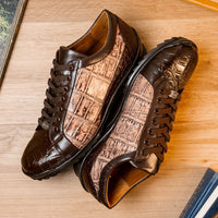Marco Di Milano Cairo Brown / Orix Alligator Sneakers
