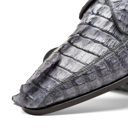 Marco Di Milano Cancun New Gray Caiman Crocodile Derby