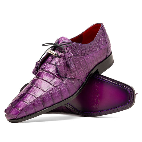 Marco Di Milano Cancun New Purple Caiman Crocodile Derby
