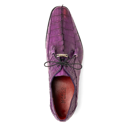 Marco Di Milano Cancun New Purple Caiman Crocodile Derby